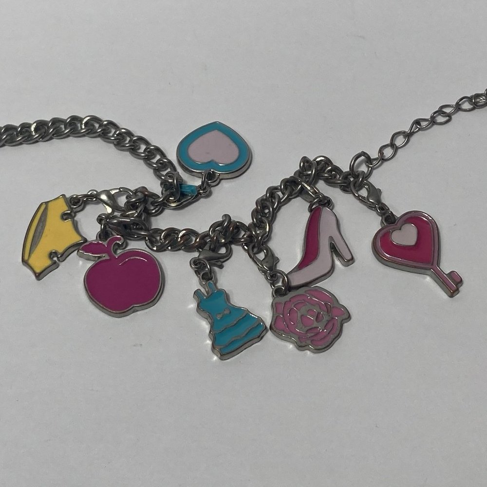 Charm Bracelet Apple Dress Shoe Flower Heart